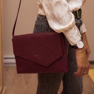 Maroon Matt & Nat Bag